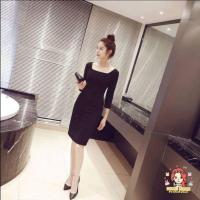 ราคา เดรสสีดำ คอเหลี่ยม เรียบร้อย มีซับในทั้งตัว มีซิป เสื้อผ้าไซส์ใหญ่ สาวอวบ สาวอ้วน เสื้อผ้าคนอ้วน (6995798526)