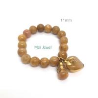 ราคา หยกน้ำผึ้ง11mmหยกพม่าแท้รับประกันได้เลยคะสีจะออกโทนสีขี้ผึ้งคะ (4558972343)