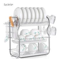 ราคา ที่คว่ำจาน 3 ชั้น พร้อมถาดเก็บน้ำ 3 อัน ที่คว่ำแก้ว 6 ใบ และที่ใส่ใบมีด ช้อน ส้อม ตะเกียบ ที่วางจาน ชั้นคว่ำจาน (6163271622)