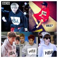 ราคา เสื้อแขนยาวผ้า Cotton นิ่ม ใส่สบาย มีฮู้ด แต่งลาย HBA แบบไอดอลเกาหลี ตามภาพ สไตล์เกาหลี แบบน่ารัก ดู (8307755)