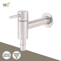 ราคา WS ก๊อกสนาม ก๊อกล้างพื้น คอยาว แบบสวมสายยาง 4 หุน Stainless304 รุ่น Wang WS-0306L (1016177609)