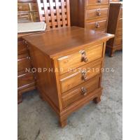 ราคา ตู้ลิ้นชักไม้สักแท้100% ตู้ลิ้นชัก3ชั้น ตู้หัวเตียง ตู้เอกสาร (5269513241)