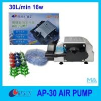 ราคา ปั้มลมครบชุด RESUN AP-30 Air Pump มาพร้อม สายอ๊อก 10ม หัวทราย 12 ลูก สามทาง 6 อัน และวาล์ว 12 อัน (1961614044)