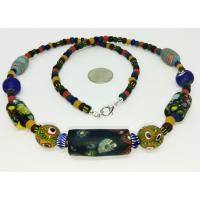 ราคา สร้อยคอ ลูกปัดโบราณ ทรงธรรมชาติ สร้อยหินนำโขค เครื่องประดับ หินแท้ หินมงคล หินนำโชค หินรวมสี หินอาเกต หินโมรา ของสะสม (1167548603)