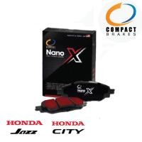 ราคา COMPACT NANO X ผ้าดิสเบรค HONDA JAZZ CITY ฮอนด้า แจ๊ส ซิตี้ (16668308843)