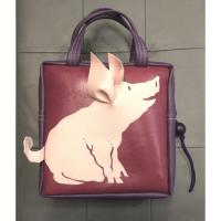 ราคา little packrat กระเป๋าถือเด็กแบรนด์ งานcollection สัตว์ ลายหมู/วัสดุปลอดสารพิษลดราคาพิเศษ (8282806460)