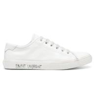ราคา รองเท้า SAINT LAURENT Malibu leather sneakers (23009466134)