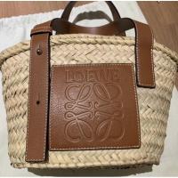 ราคา LOEWE BASKET BAG (Small/Tan) ของแท้ มือ2 (6748305204)