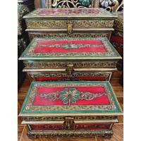 ราคา 1ชุดมี หีบ 3ใบ หีบคัมภีร์ หีบพระธรรม หีบแดงดอกเขียว จิวเวลรี่ กล่องสมบัติ หีบไม้ หีบ กล่องไม้ Jewelry wooden box (11147530492)