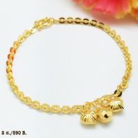 ราคา สร้อยข้อมือขนาด 2 สลึง ห้อยตุ้งติ้งหัวใจน่ารักๆ (169200891)