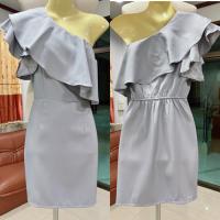 ราคา เดรสออกงานไหล่เบี่ยงสีเทางานป้ายBetty (19036166516)