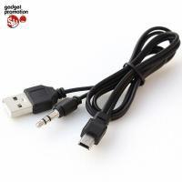 ราคา Music Angel สายแท้ Mini USB ออก 3.5 audio สาย 2 in 1 สำหรับลำโพงพกพา (Black) (1020232887)