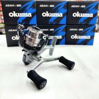 ราคา รอกสปินนิ่ง okuma azaki 20 สปูนโลหะ มือหมุนคู่แกนเสียบ ลูกปืน 1+1bb/ รอกสปินตกหมึก ตกกุ้ง แนวสปิ๋ว (18526794840)