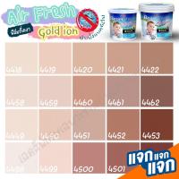 ราคา Beger แอร์เฟรช แอนตี้ไวรัส โกลด์ไอออน กึ่งเงา สีชมพูกะปิ (ขนาด 3ลิตร) กำจัดเชื้อไวรัสได้99% สีทาภายในเกรดสูง 15ปี (7771083331)