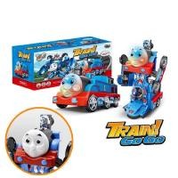 ราคา Thomas Train รถไฟโทมัส ชนถอย แปลงร่างได้ ใช้ถ่าน 2A วิ่งชนถอย มีเสียง มีไฟ หุ่นยนต์แปรงร่าง พร้อมส่ง (23418475313)