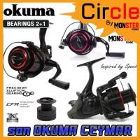 ราคา รอกตกปลา รอกสปินนิ่ง OKUMA CEYMAR CMBF-330 Baitfeeder Spinning Reel (แถมสปูน) (19489203474)