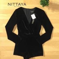 ราคา จั้มสูทผ้ากำมะหยี่ขาสั้น (133980178)