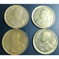 ราคา เหรียญ25สตางค์ปี2500(ขอบเบี้ยว4เหรียญ) (12958599790)
