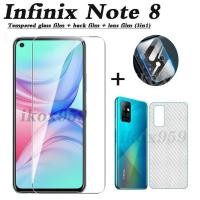 ราคา infinix note10 pro ฟิล์มกระจกนิรภัย + ฟิล์มกระจกนิรภัย + เลนส์กล้องสําหรับ Note 8 Note 7 Hot10s Hot 10 10play 3in1 (9076892610)