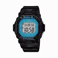 ราคา ลดเพิ่ม 330 ใส่โค้ด INCZ8H3 CASIO Baby-G นาฬิกาข้อมือ standard Digital Black/Blue Resin Strap รุ่น BG-5600GL-1 (3341454303)