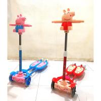 ราคา Scooter สกู๊ตเตอร์แบบขาแยก ล้อมีแสงไฟ วัสดุทนทานอย่างดี (371183916)