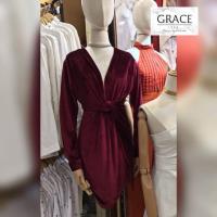 ราคา มินิเดรสสั้น zara ผ้ากำมะหยี่ (1822956386)