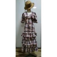 ราคา แมสซี่เดรสขนมชั้นคอแหลม M-L (12596372218)