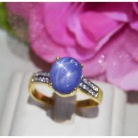 ราคา N223 แหวนไพลินสตาร์แท้ 4 กะรัต (light blue)พลอยสวยมีเสน่ห์มากๆค่ะ (707819438)