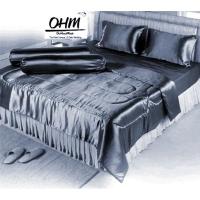 ราคา OHM ผ้าปูที่นอน ผ้าเครปซาติน 220 เส้น ขนาด 7 ฟุต 5 ชิ้น (สีเทาเข้ม) (1144262895)