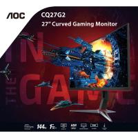 ราคา [โค้ดลด 159 ส่งฟรี] AOC CQ27G2/67 27" 2K 144Hz Curved QHD Monitor (7142697466)