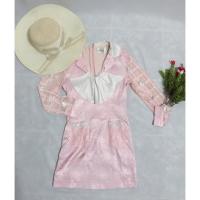 ราคา เดรสแขนยาว สีชมพู งานป้าย Nokara (3220728436)