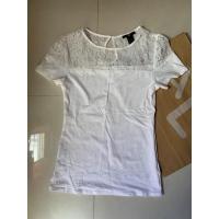 ราคา เสื้อยืดแต่งลูกไม้ H&Mแท้ อก32 (23083368492)