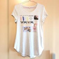 ราคา ESPRIT เสื้อยืดตัวยาว สีเบจ มือสอง (1926437696)