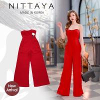 ราคา จั้มสูทเกาะอกทรงสวยขายาว งานดี งานคุณภาพ!!! ต้องป้าย NITTAYA (15741021460)