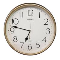 ราคา SEIKO นาฬิกาแขวนผนัง ขอบสีทองพ่นทราย รุ่น QXA747,QXA747G (2308151098)
