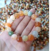 ราคา สร้อยข้อมือหินหยกแท้ หยก 5 สี ขนาด 10 มิล (หยก หยกพม่า สร้อยข้อมือหยก หยกแท้) (1879331583)