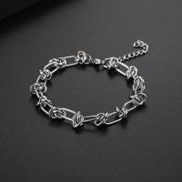 ราคา สร้อยข้อมือเลสลายลวดหนาม ข้อมือสแตนเลส ข้อมือแฟชั่น สร้อยข้อมือผู้ชาย รุ่น ES07 (20382090955)