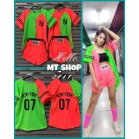 ราคา ชุดนีออน ชุดเรืองแสง ชุดเบสบอล เสื้อผ้าสีนีออน เสื้อ และ กางเกงขาสั้น พร้อมส่ง (8127038272)