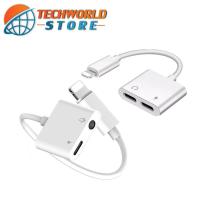 ราคา สายแปลงสำหรับ iPhone สายแปลง 4in1 dual Lightning Audio & Charge Adapter (2915737567)