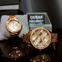 ราคา GUESSแท้เครื่องศูนย์CMGGUESS CLAUDIA 36.5mm. รุ่น W1279L2กันน้ำ100m.. (6644814317)