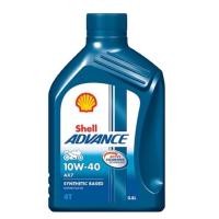 ราคา น้ำมันเครื่องรถมอเตอร์ไซค์กึ่งสังเคราะห์ SHELL ADVANCE AX7 4T SAE 10W-40 (0.8และ1.0L) (9570754163)