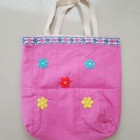 ราคา กระเป๋าผ้าลายดอกสดใส (7342306846)