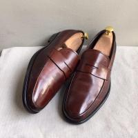 ราคา Tod's Leather Penny Loafer Shoes Size : 41/26cm (4677815509)