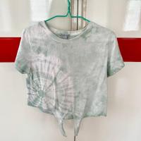 ราคา เสื้อมัดย้อม แบรนด์charlotte russe สีฟ้า-เทา ผูกหน้า (3341005506)