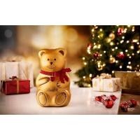 ราคา Lindt Lindor Assorted ช็อกโกแลตรวมรสสอดไส้ทรัฟเฟิลในกล่องของขวัญรูปหมีสีทอง (4968140246)