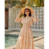 ราคา (New)lookbooklookbook - Peggy dress ชุดเดรสแขนกุดจัมพ์เอว ลายดอกไม้ (size M) (23540498558)