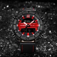 ราคา สินค้าอยู่ในไทย รับประกัน 1 ปี นาฬิกา naviforce watch แท้สายหนัง รุ่น NF9114 -BRB ของแท้กันน้ำ 30 เมตร (807696391)