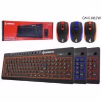 ราคา Gearmaster คีย์บอร์ด+เม้าส์ไร้สาย Wireless Combo รุ่น GMK-082W (แท้100%) (7040970625)