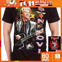 ราคา GOOD TY เสื้อวง Bon Jovi เสื้อผ้าแฟชั่น บอน โจวี ร็อคในตำนาน ลายอมตะ เสื้อวินเทจ RCM1069 (22243539905)