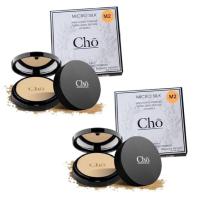 ราคา CHO12 แป้ง Cho แป้งโช (สี M2) แป้งไมโครซิลค์ SPF 15 PA ++ 12 g. ( 2 ตลับ ) (277013478)